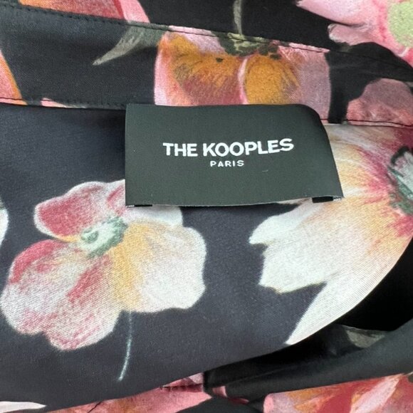 The Kooples pastel daisy print satin blouse size 2 / 02 - Picture 5 of 7